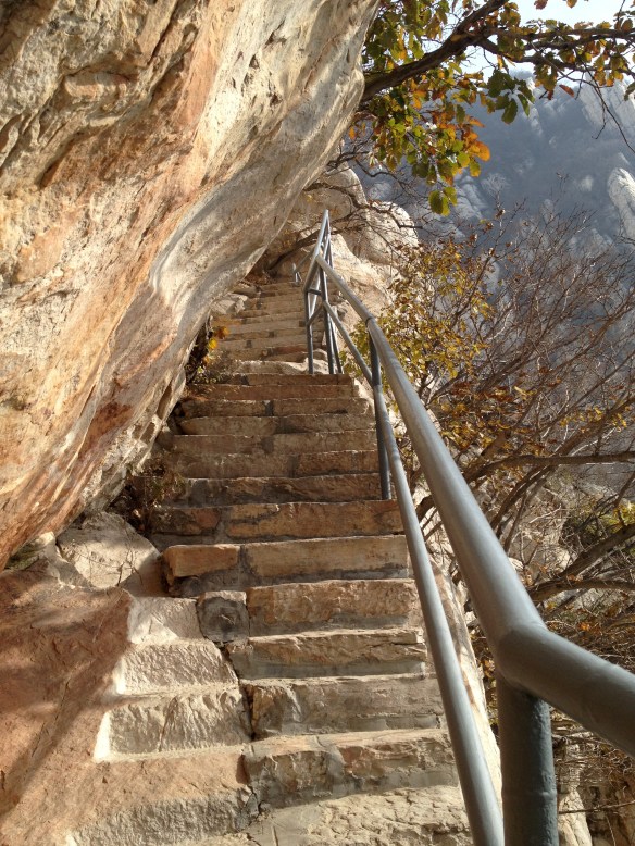 steep stairs