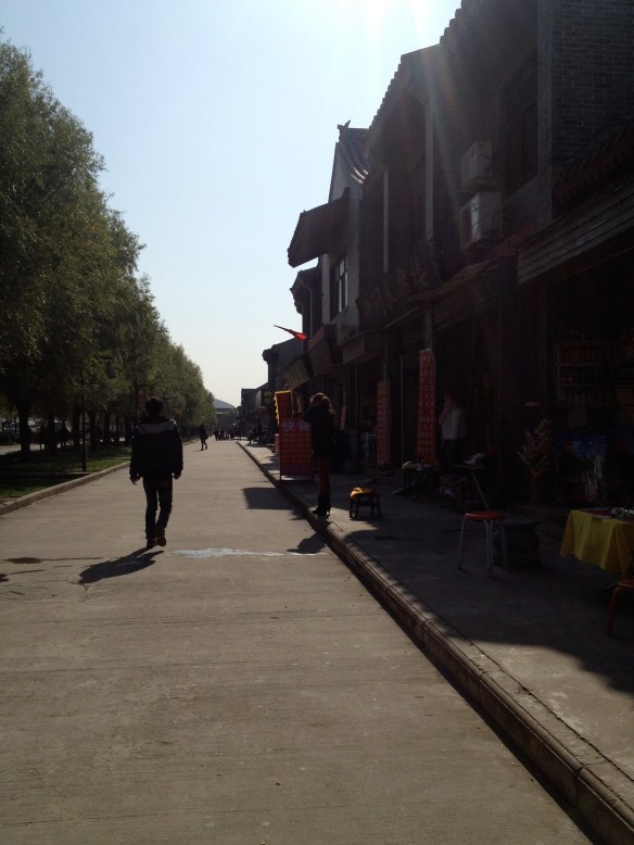 the street going to Longmen Grottoes