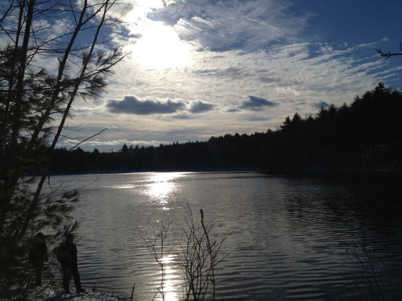 walden pond, 1:30 p.m.