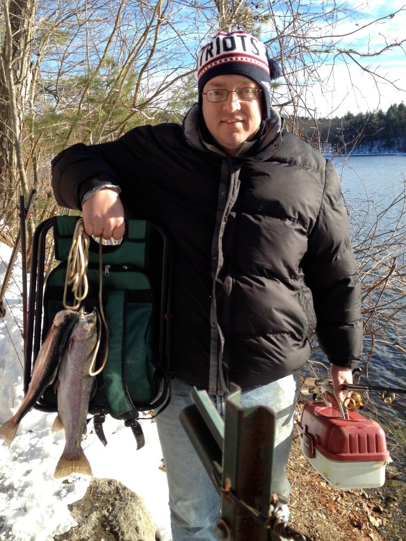 rainbow trout at walden pond
